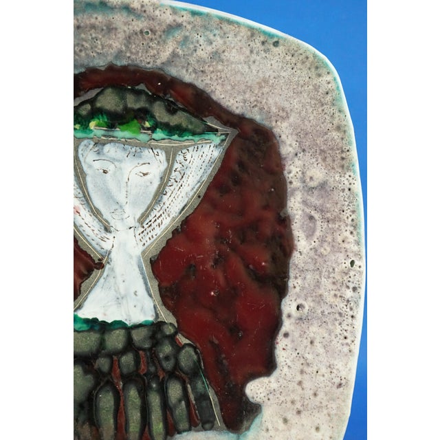 Vintage Sardinian Futurist Ceramic Plate by Melchiorre Melis, 1930s For Sale - Image 15 of 18