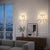 Gilt and Opaline Murano Glass Petal Wall Sconces from La Murrina, 1980s, Set of 2, in Flawless conditions. Designed 1980...