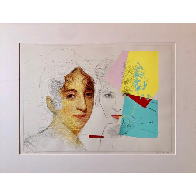 Brown Josef Levi, Still Life with Sully and Warhol, Pop Art Mixed Media Signed Painting Drawing, 1994 For Sale - Image 8 of 11