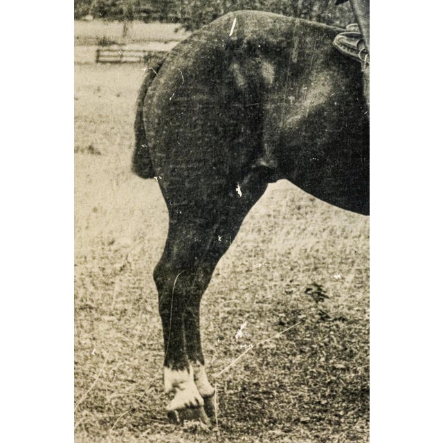 Early 20th Century Collection Sterling Silver Crystal Flask With Framed Soldier on Horse Equestrian Photograph British Militaria For Sale - Image 5 of 18