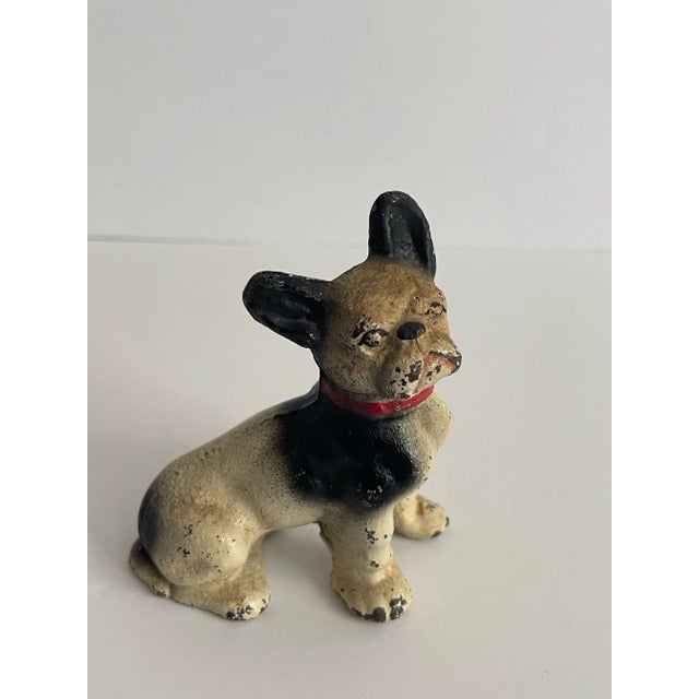 Metal Antique Hubley French Bulldog Dog For Sale - Image 7 of 10