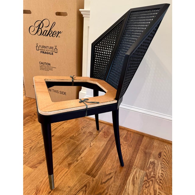 Cane Dining Side Chair by Kara Mann for Baker Milling Road Set of 6 For Sale - Image 9 of 12