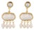 Cleopatra Pearl & Gold Tassel Earrings, 2 Pieces For Sale