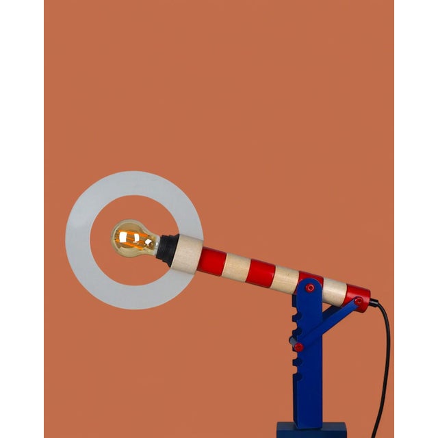 Metal Vintage Signal Desk Lamp from Haba, Germany, 1990s For Sale - Image 7 of 15