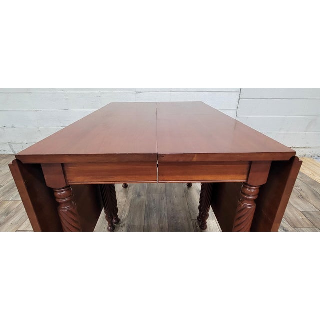 Vintage Drop Leaf Barley Twist Gate Leg Dining Table Chairish