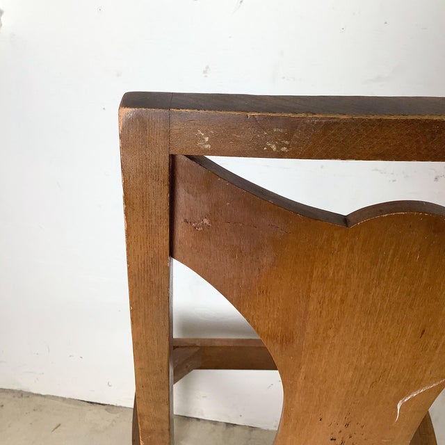 Set of Four 1960s Walnut High-Back Dining Chairs — Cane Insert Backs, Tomlinson Sophisticate Style, MCM For Sale - Image 11 of 12
