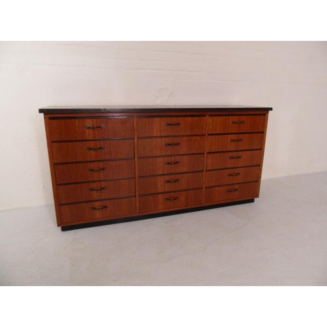 Mid-Century Shop Filing Cabinet with Drawers, 1950s For Sale - Image 13 of 13