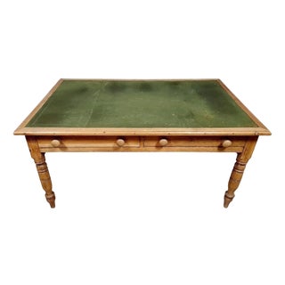 Napoleon Iii Era Center Desk in Light Wood. For Sale