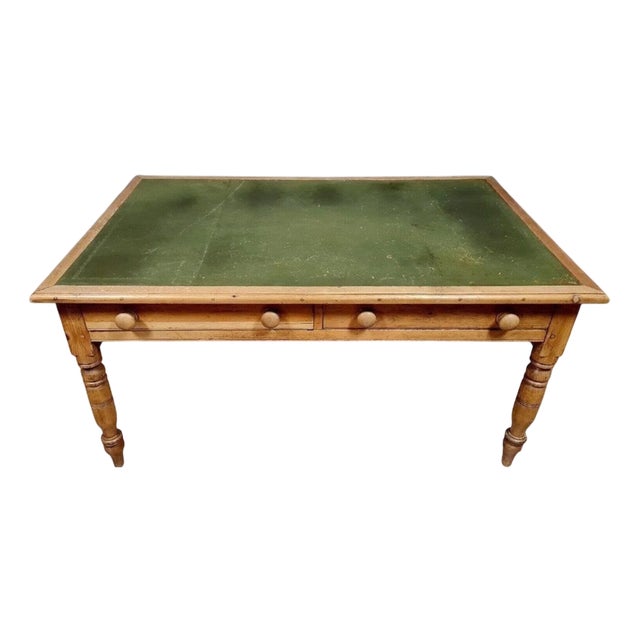 Napoleon Iii Era Center Desk in Light Wood. For Sale
