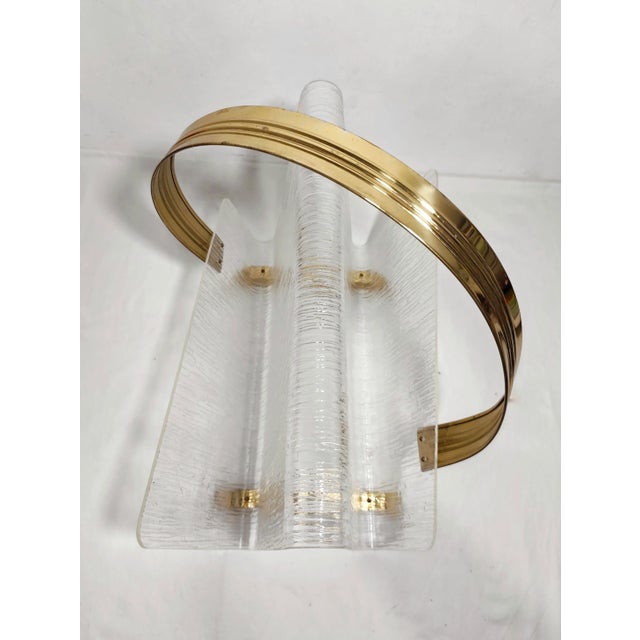 Methacrylate and Brass Magazine Rack, 1980s For Sale - Image 10 of 14