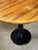 Vintage Cast Iron and Wood Bistro Table For Sale - Image 4 of 8