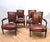 Brown Empire Style Chairs in Leather, Set of 4 For Sale - Image 8 of 8