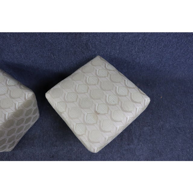 Late 20th Century Ethan Allen Footstool Pair For Sale - Image 5 of 8