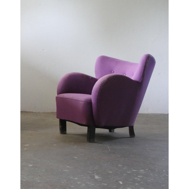 1940s Danish Club Sofa by Fritz Hansen & Flemming Lassen, 1930s For Sale - Image 5 of 10