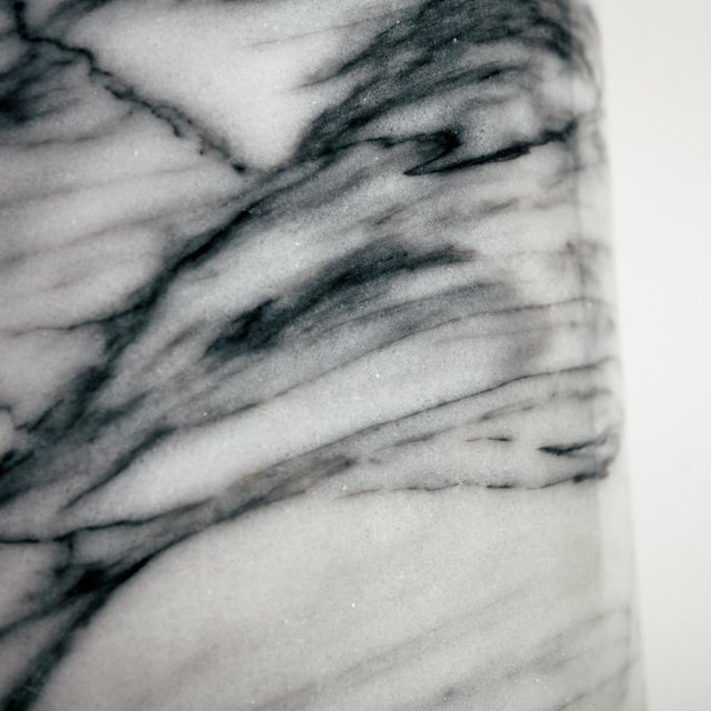 Mid-Century Modern Mid-Century Marble Dining Table with Conical Base in the style of Angelo Mangiarotti For Sale - Image 3 of 18