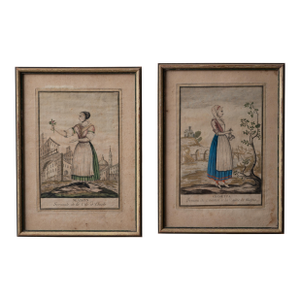 Antonio Maria Stagnon - Fashions of Piedmont, Italy Engravings, 1780