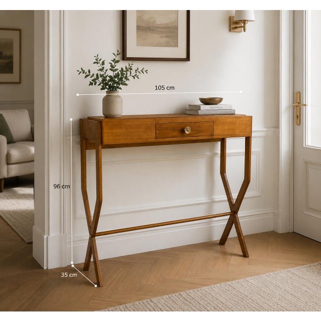 Vintage Console in the style of Gio Ponti, 1990s For Sale - Image 4 of 11