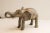 Metal Vintage African Elephant Eating Sculpture For Sale - Image 7 of 8