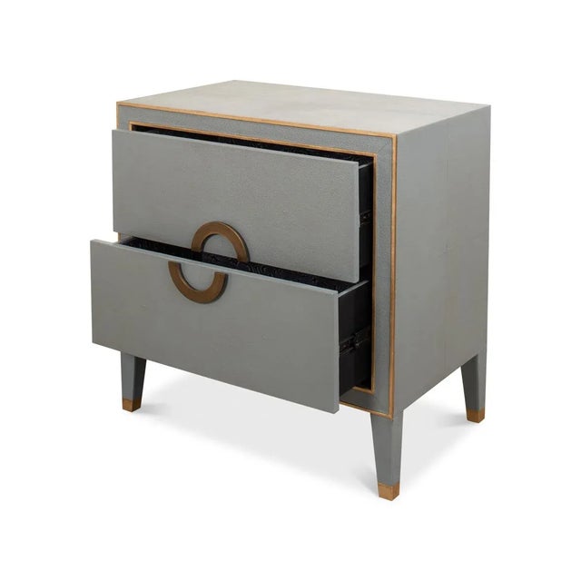 Modern Gray Nightstand For Sale In Raleigh - Image 6 of 11