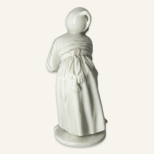 Nymphenburg Porcelain 1930s Nymphenburg Glazed Bisque Figurine For Sale - Image 4 of 7