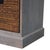 Distressed Wood Storage Cabinet With Woven Baskets For Sale - Image 4 of 8