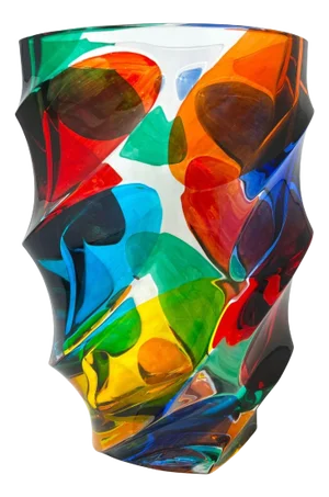Deluxe Venetian Glass Centerpiece Vase