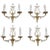 Set of Four French Directoire Style Brass Petitot Wall Sconces For Sale