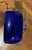 1990s 1990s Mid Century Modern Cobalt Blue Glass Shade Bankers Desk Lamp For Sale - Image 5 of 6