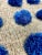 Blue Mexican Blue and Gray Wool Pompom Chamula Shawl Blanket For Sale - Image 8 of 10