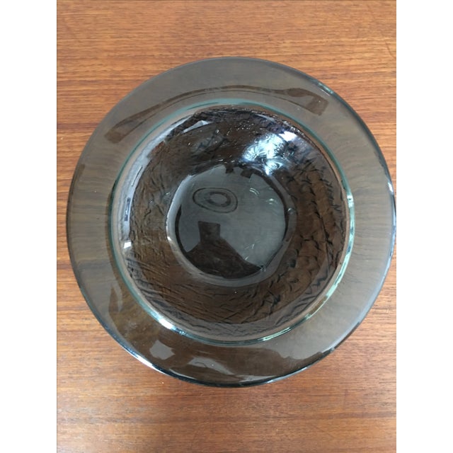Goran and Ann Warff Mid-Century Kosta Sweden Brava Glass Bowl For Sale - Image 4 of 5