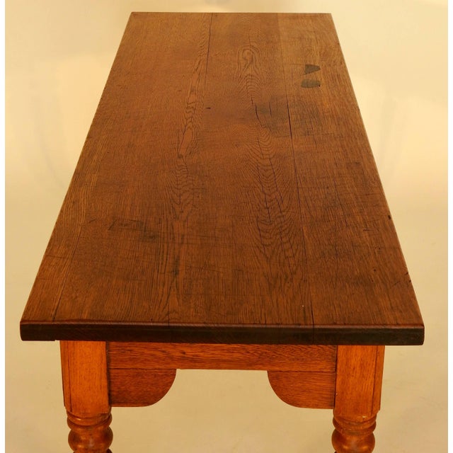1920s 1920s Traditional Walnut Sofa/Entry Table For Sale - Image 5 of 8