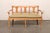 Tan Italian 3-Chair Back Sofa Bench W/Cane Seat For Sale - Image 8 of 11