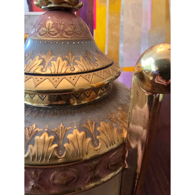 Antique Original Signed Pink Royal Vienna Museum Urn For Sale In Boston - Image 6 of 12
