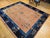 Antique Chinese Peking Rug, Hand-Knotted Wool, Pale Peach, Navy, 9' x 12' For Sale - Image 11 of 18