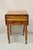 Antique Sheraton Chestnut Wood 2 Drawer Pembroke Drop Leaf Work Side End Table For Sale - Image 9 of 12
