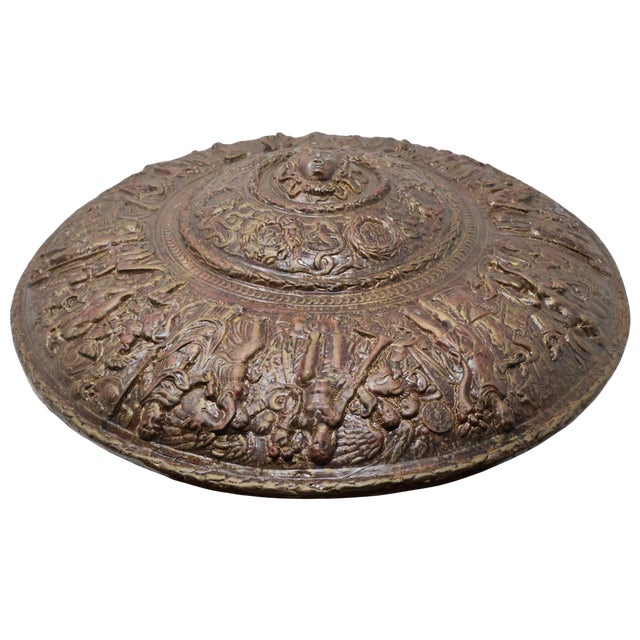 Rare Harold Studios Medusa Parade Shield Wall Sculpture After the 1552 Jörg Sigman Masterpiece For Sale - Image 13 of 18