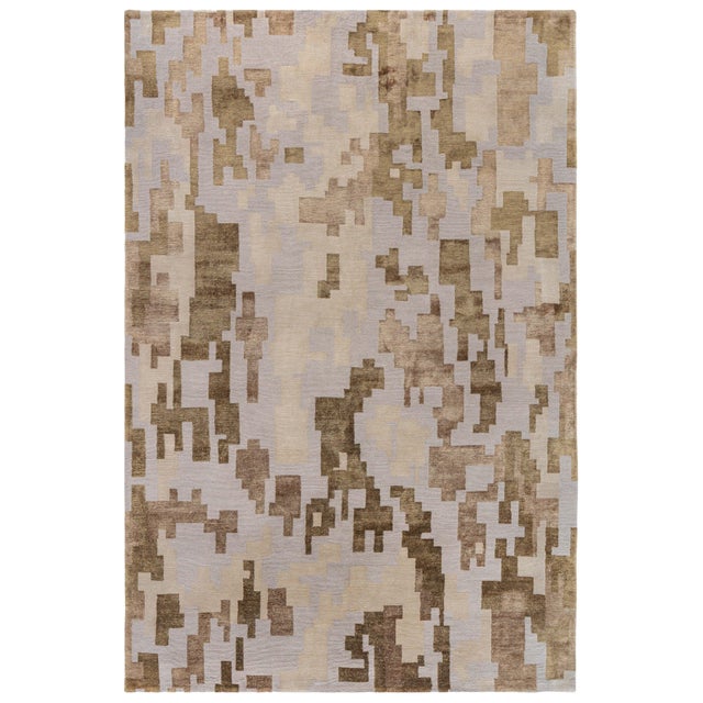 Arthur Dunnam Abstract Design Handmade Rug for Doris Leslie Blau For Sale