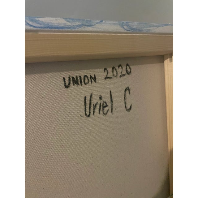 "Union" Contemporary Surrealist Modern Figurative Oil Painting by Uriel Carbajal For Sale - Image 4 of 5