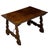 Italian 19th Century Walnut Baroque Style Fratino Table with Carved Lyre Legs For Sale - Image 10 of 12