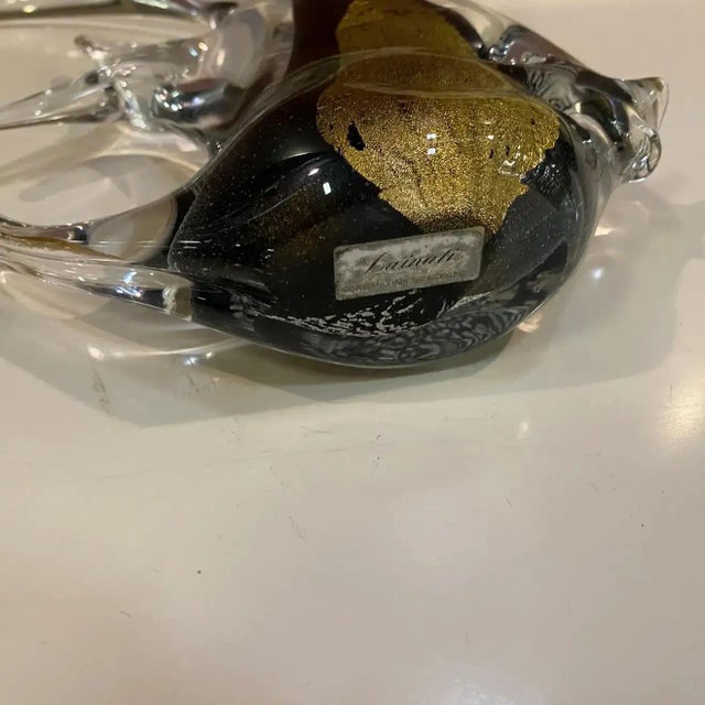 1980s Modernist Murano Glass Sculpture of Tropical Fish by Seguso For Sale - Image 9 of 10