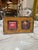1970s Vintage Burl Wood & Chrome Double Photo Frame For Sale - Image 5 of 6