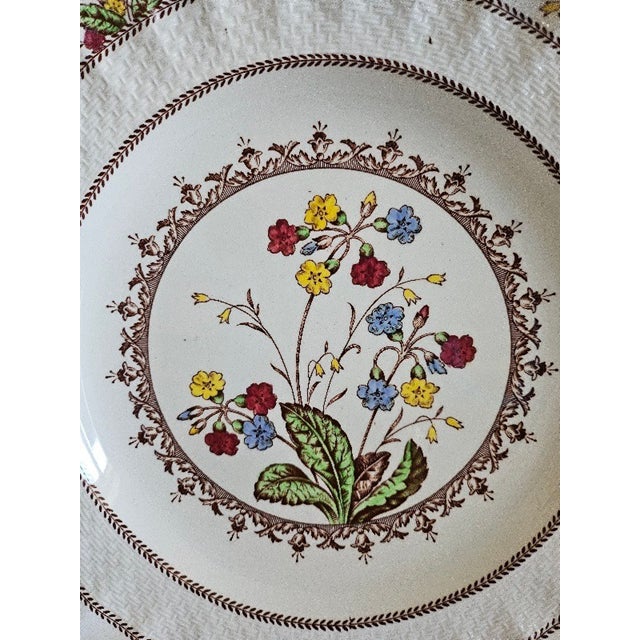 English Vintage Copeland Spode's Cowslip 10 1/4" Dinner Plate For Sale - Image 3 of 3