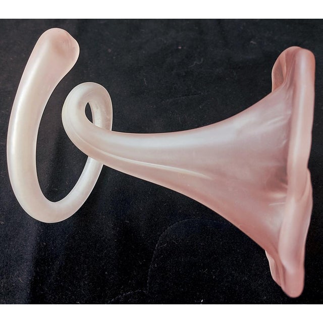 Vintage Frosted Glass Vase by Stiver, Italy, 1970 For Sale - Image 13 of 17