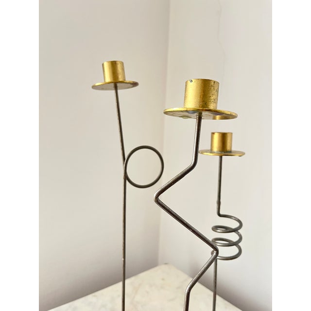 Vintage Postmodern Krasen Candlesticks by Ehlén Johansson for Ikea, 1980s, Set of 3 For Sale - Image 10 of 13