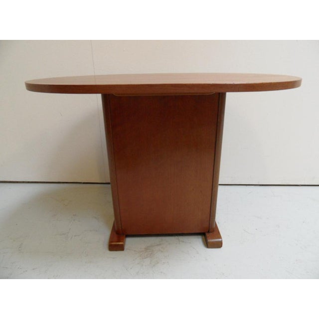 Wood Art Deco Oval Coffee Table, 1920s For Sale - Image 7 of 10