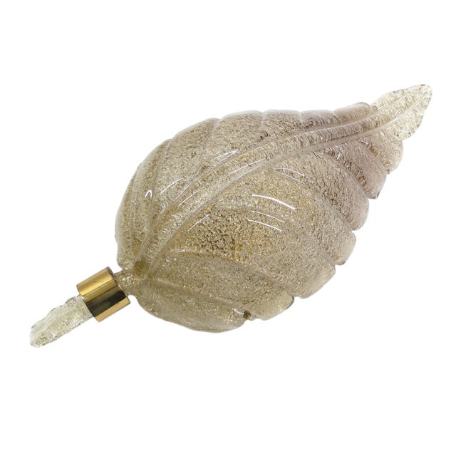 Metal Large Murano Glass Wall Light by Hillebrand, Germany, 1960s For Sale - Image 7 of 7