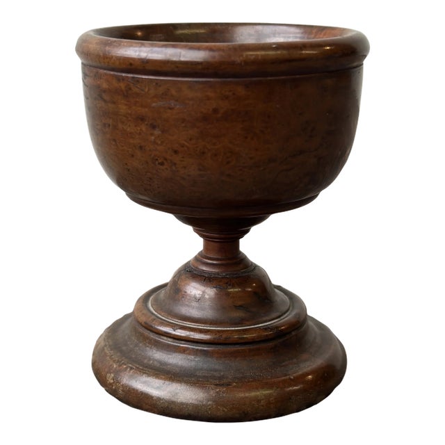 Antique Salt Cellars in Turned Burl Wood, Circa Early-Mid 19th Century For Sale