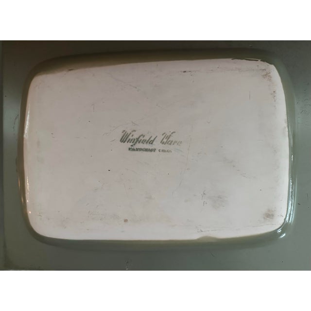 Contemporary Mid Century Winfield Ware Bamboo Platter For Sale - Image 3 of 3