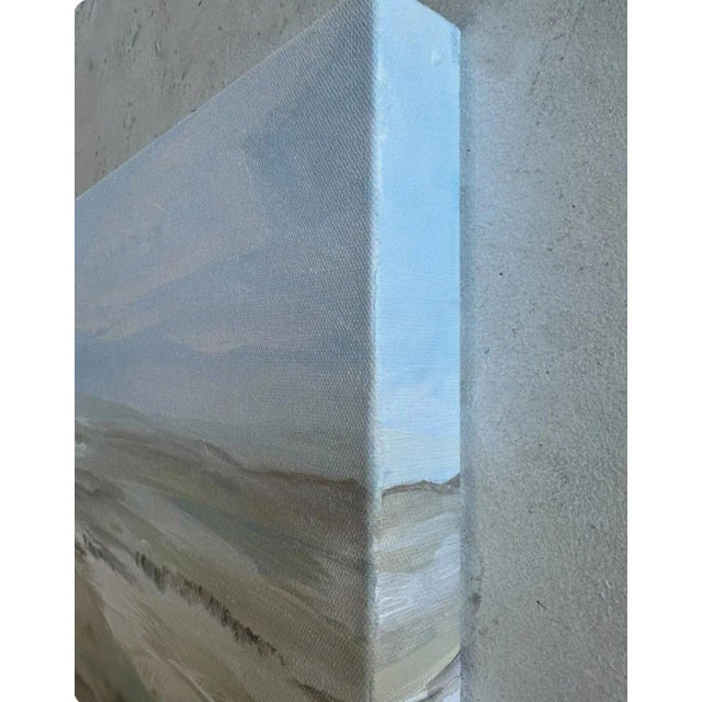 Pair of original acrylic paintings of “Dune’s Edge” by Dallas Texas artist Aimee Rayner on stretched canvas with finished...