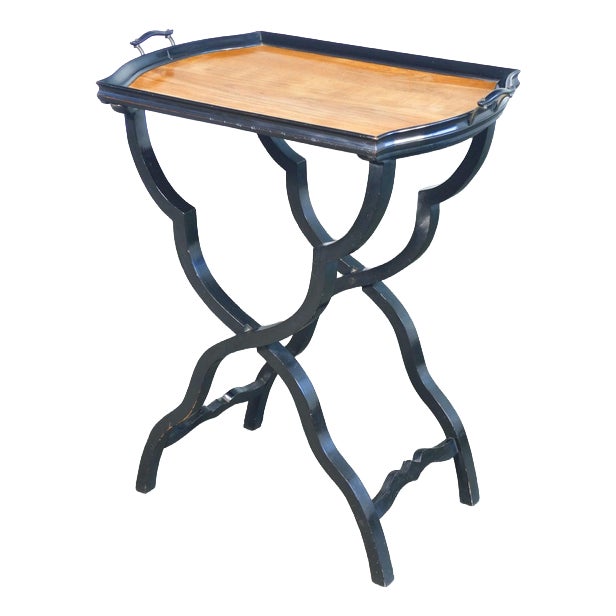 Napoleon III Folding Service Table, 1800s For Sale